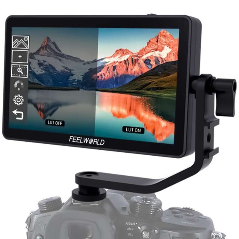 FEELWORLD F6 Plus V2 6 inch 3D LUT Touch Screen DSLR Camera Field Monitor, IPS FHD1920x1080 4K HDMI