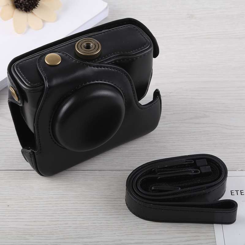 Full Body Camera PU Leather Case Bag with Strap for Canon G16 (Coffee)