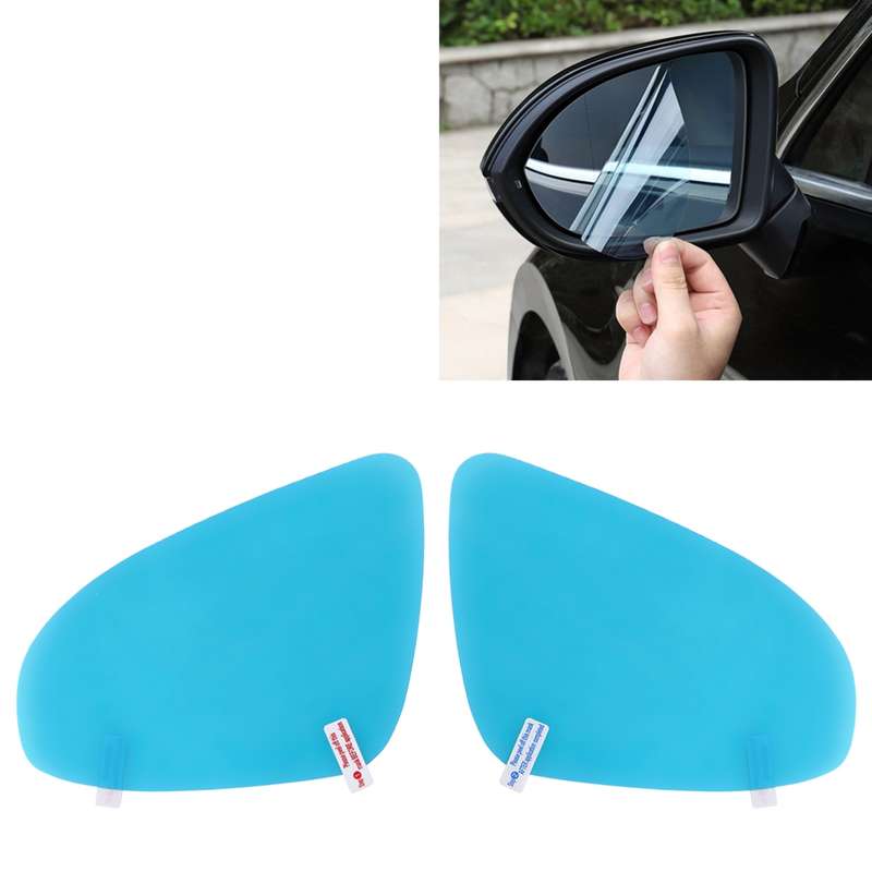 For Volvo XC60 2015-2017 Car PET Rearview Mirror Protective Window Clear Anti-fog Waterproof Rain Sh