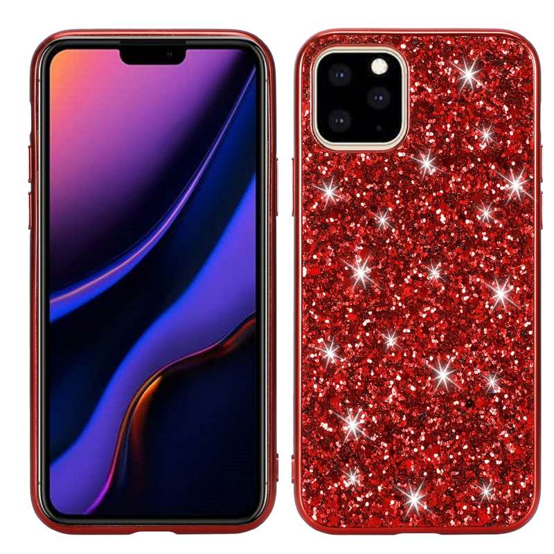 Glitter Powder Shockproof TPU Protective Case for iPhone 11(Blue)