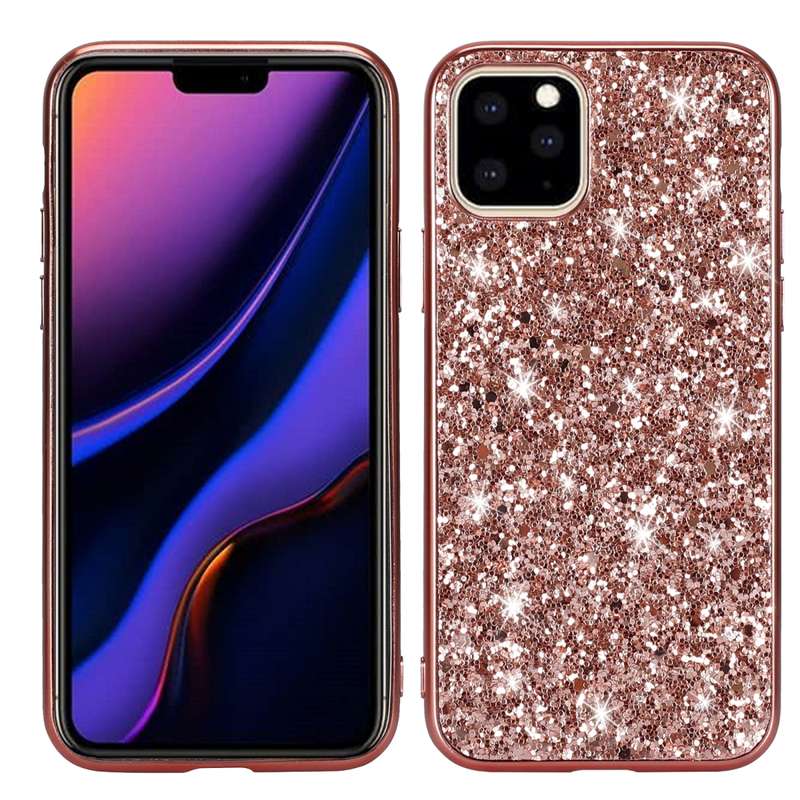 Glitter Powder Shockproof TPU Protective Case for iPhone 11(Blue)