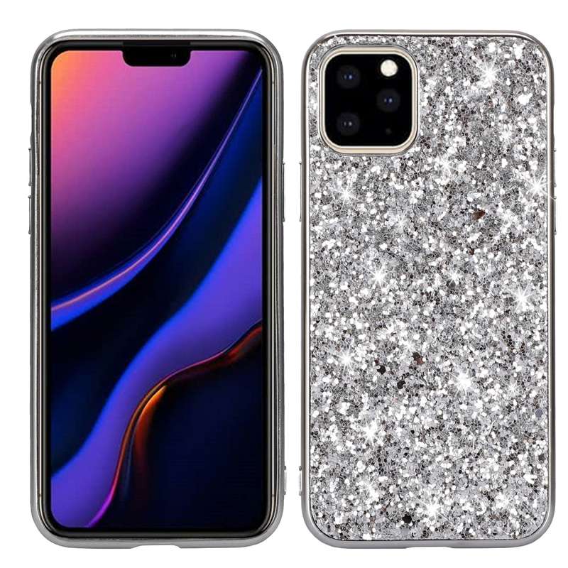 Glitter Powder Shockproof TPU Protective Case for iPhone 11(Blue)