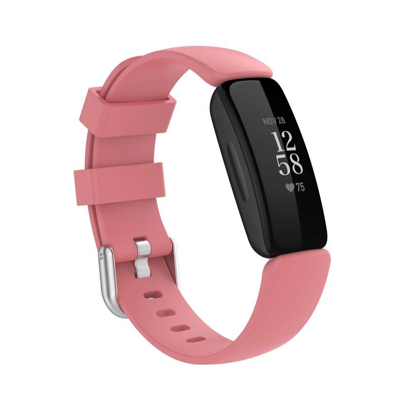 For Fitbit Inspire 2 TPE Watch Band, Size:S(Silver)