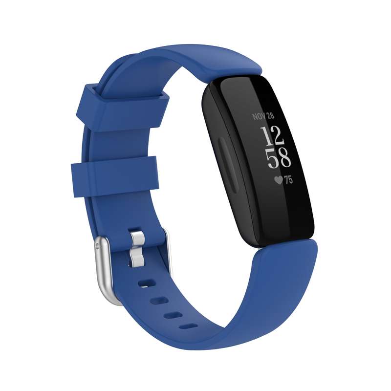 For Fitbit Inspire 2 TPE Watch Band, Size:S(Silver)