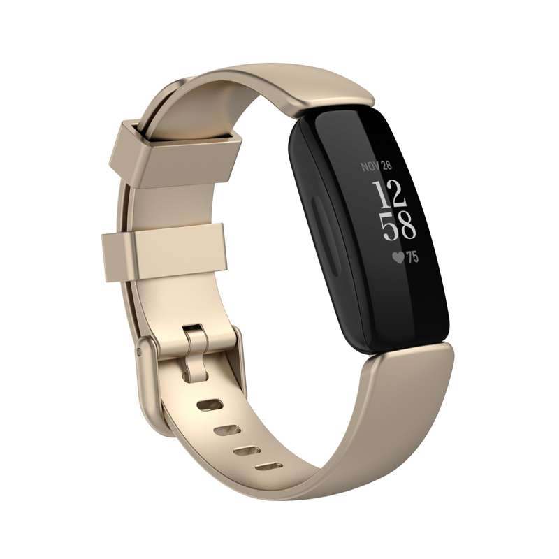 For Fitbit Inspire 2 TPE Watch Band, Size:S(Silver)