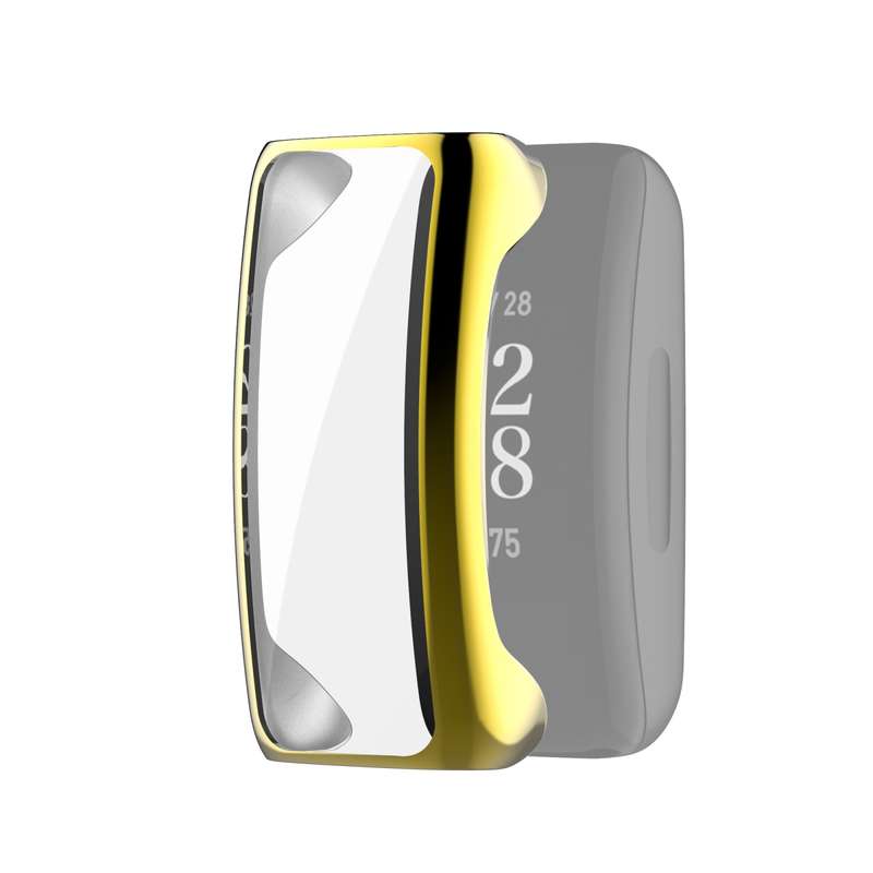 For Fitbit Inspire 2 Full Coverage PC Protective Case Cover(Gold)