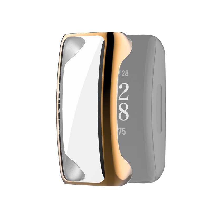 For Fitbit Inspire 2 Full Coverage PC Protective Case Cover(Gold)