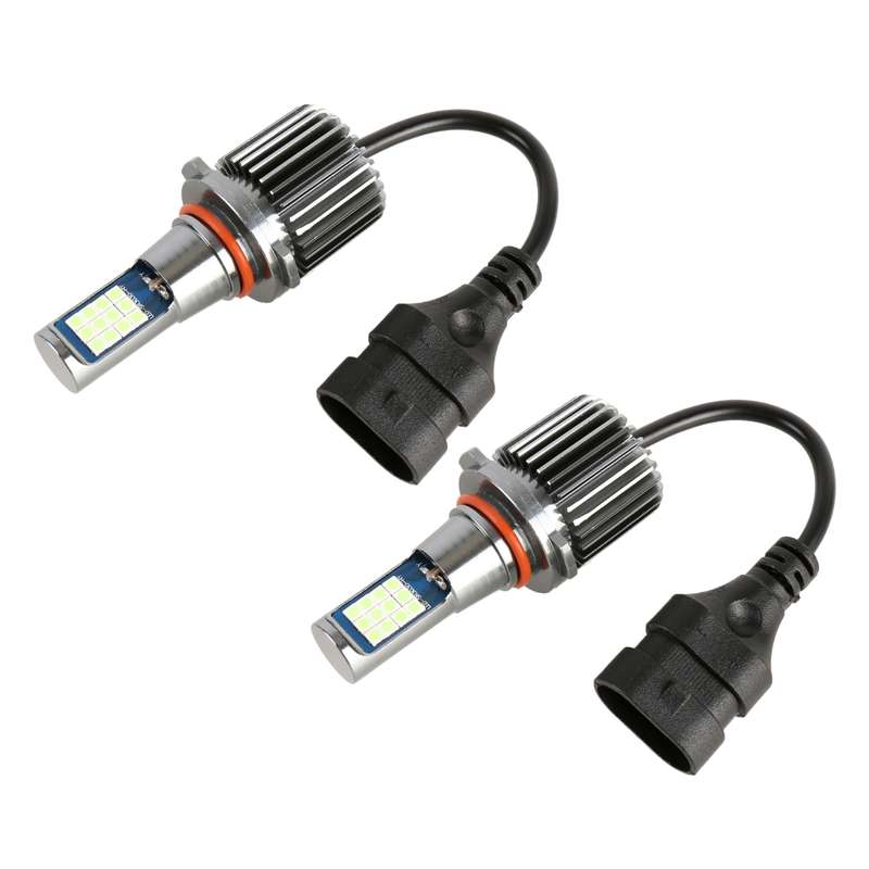 9006 2 PCS DC12-24V / 10.5W Car Fog Lights with 24LEDs SMD-3030 & Constant Current, Box Packaging(Ic