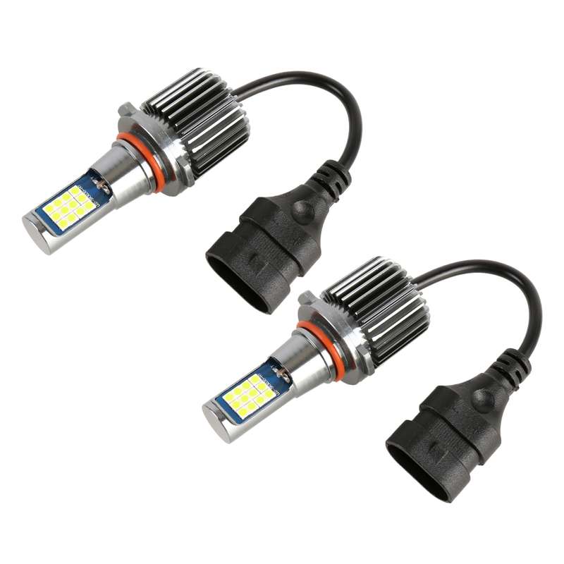 9006 2 PCS DC12-24V / 10.5W Car Fog Lights with 24LEDs SMD-3030 & Constant Current, Box Packaging(Li