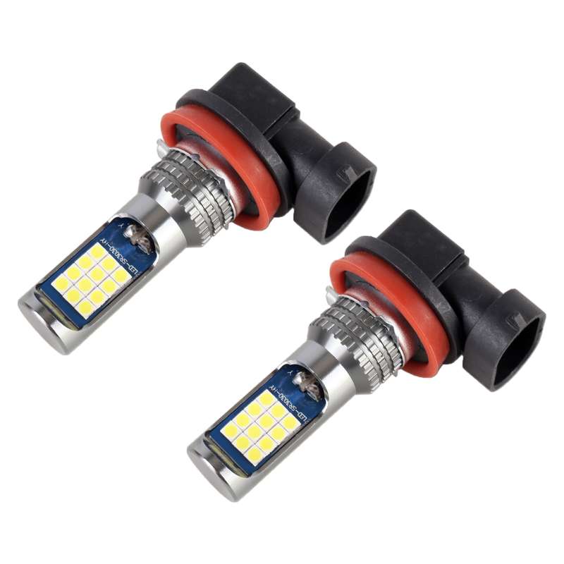H11 / H8 2 PCS DC12-24V / 8.6W Car Fog Lights with 24LEDs SMD-3030 & Constant Current, Bag Packagin(