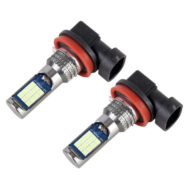 H11 / H8 2 PCS DC12-24V / 8.6W Car Fog Lights with 24LEDs SMD-3030 & Constant Current, Bag Packagin(