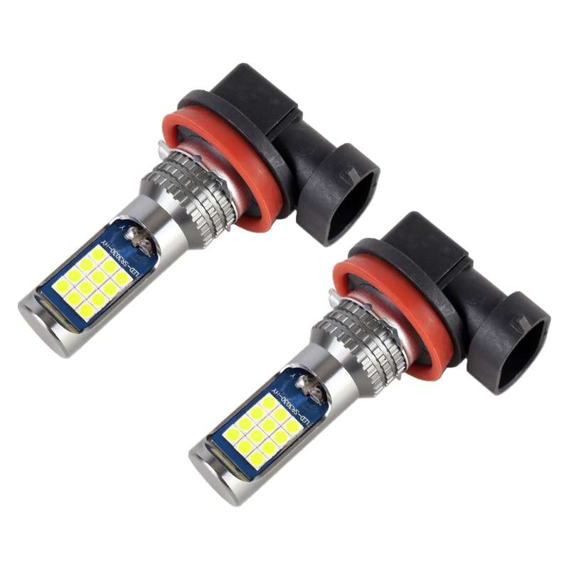H11 / H8 2 PCS DC12-24V / 8.6W Car Fog Lights with 24LEDs SMD-3030 & Constant Current, Bag Packagin(