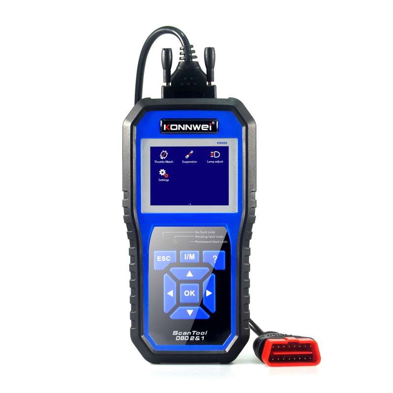KONNWEI KW450 Car 2.8 inch TFT Color Screen Battery Tester Support 2 Languages / System XP WIN7 WIN