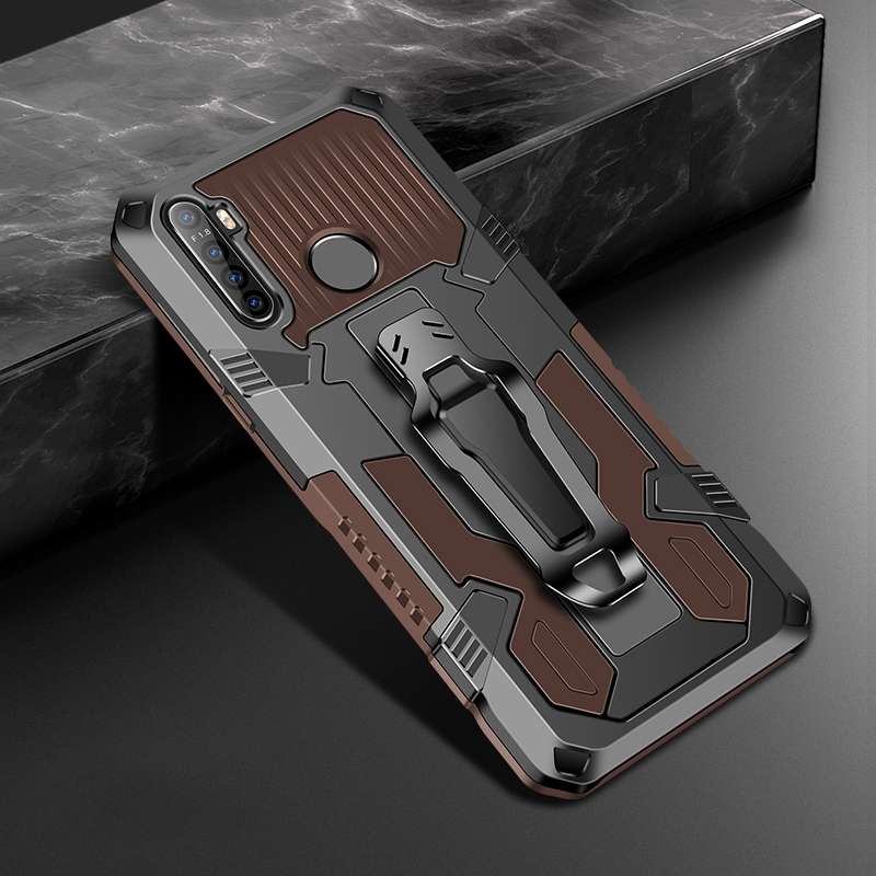 For Xiaomi Redmi Note 8 Armor Warrior Shockproof PC + TPU Protective Case(Black)