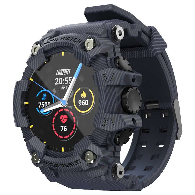 Lokmat ATTACK 1.28 inch TFT LCD Screen Smart Watch, Support Sleep Monitor / Heart Rate Monitor / Blo