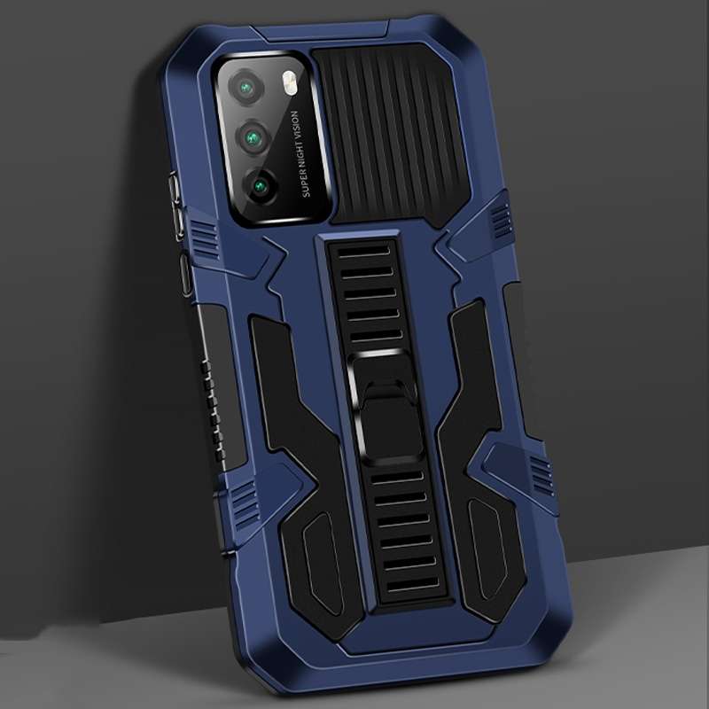 For Xiaomi Poco M3 Vanguard Warrior All Inclusive Double-color Shockproof TPU + PC Protective Case w