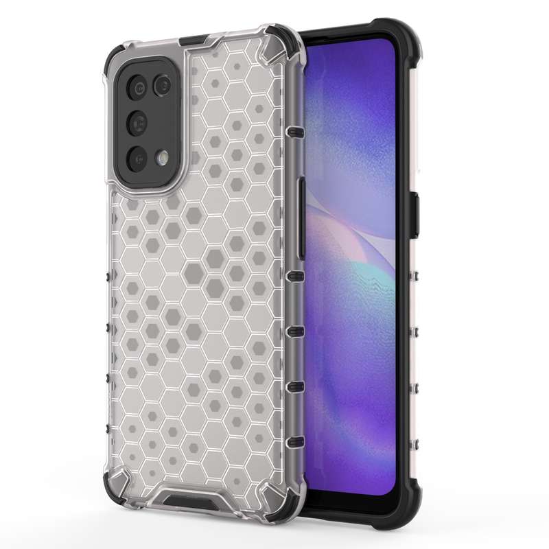 For Oppo Reno5 5G Shockproof Honeycomb PC + TPU Case(Green)