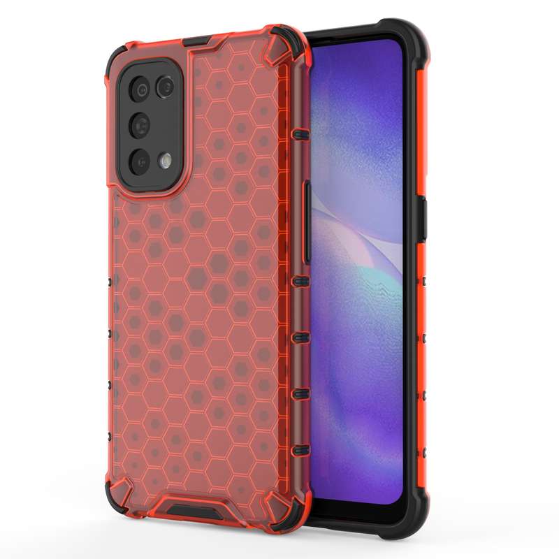 For Oppo Reno5 5G Shockproof Honeycomb PC + TPU Case(Green)