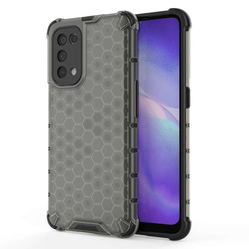For Oppo Reno5 5G Shockproof Honeycomb PC + TPU Case(Green)