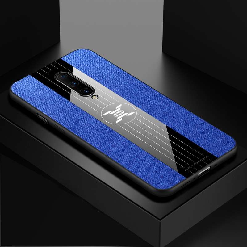 For OnePlus 7 Pro XINLI Stitching Cloth Texture Shockproof TPU Protective Case(Black)
