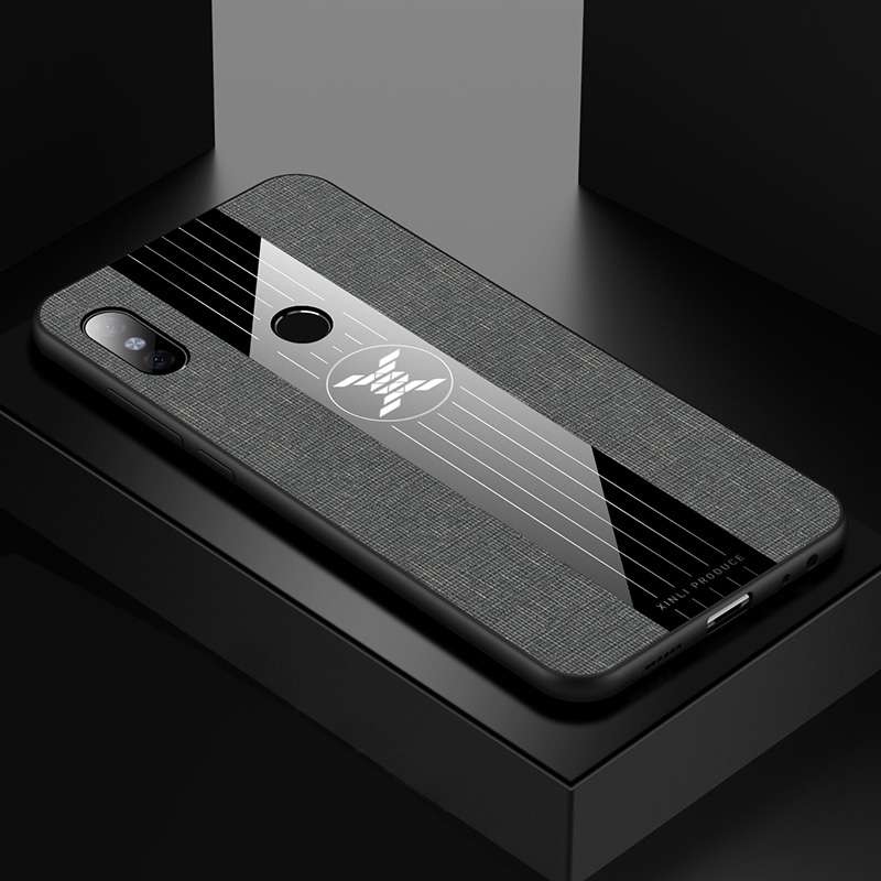 For Xiaomi Redmi Note 5 XINLI Stitching Cloth Texture Shockproof TPU Protective Case(Brown)
