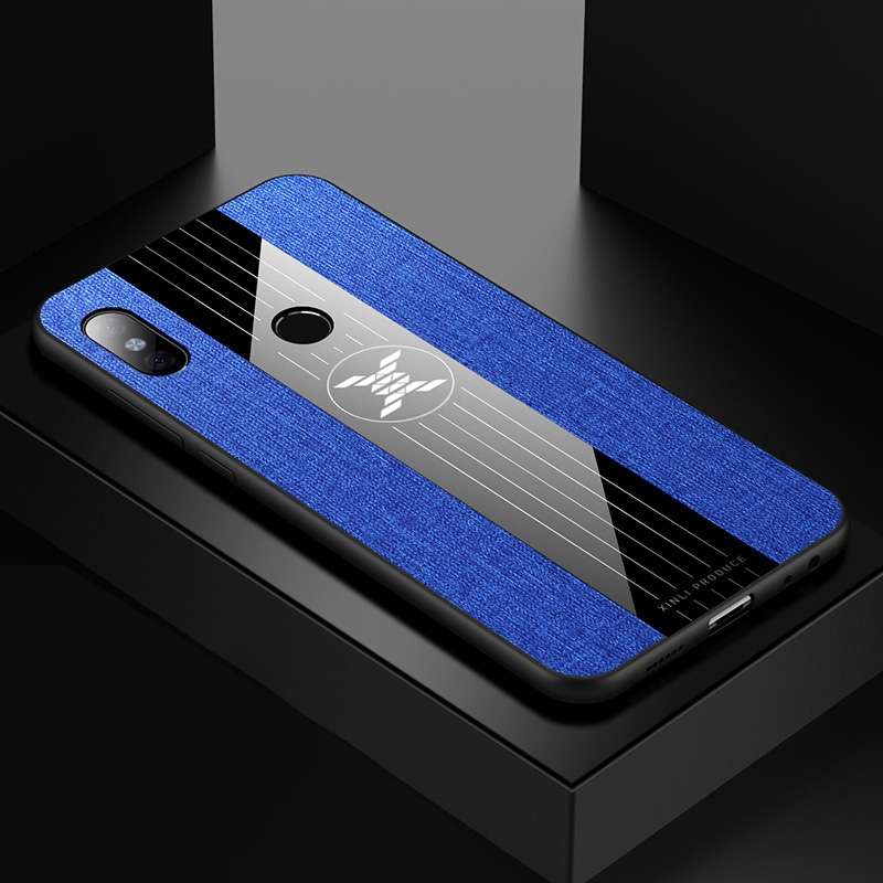 For Xiaomi Redmi Note 5 XINLI Stitching Cloth Texture Shockproof TPU Protective Case(Brown)