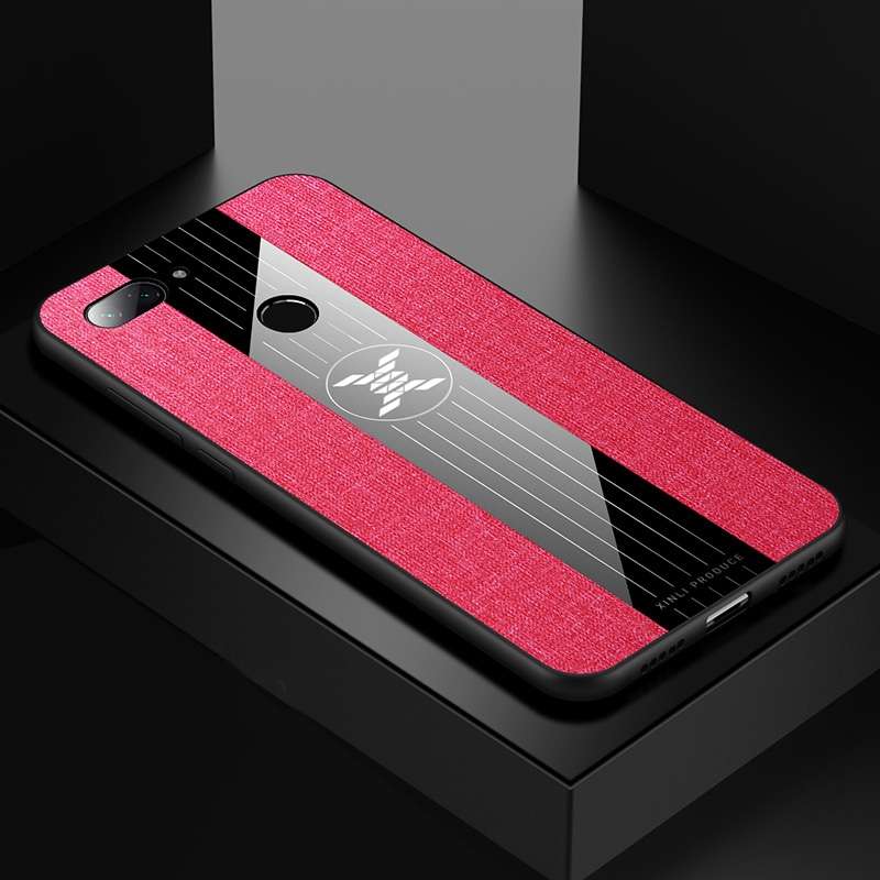For Xiaomi Mi 8 Lite XINLI Stitching Cloth Texture Shockproof TPU Protective Case(Black)