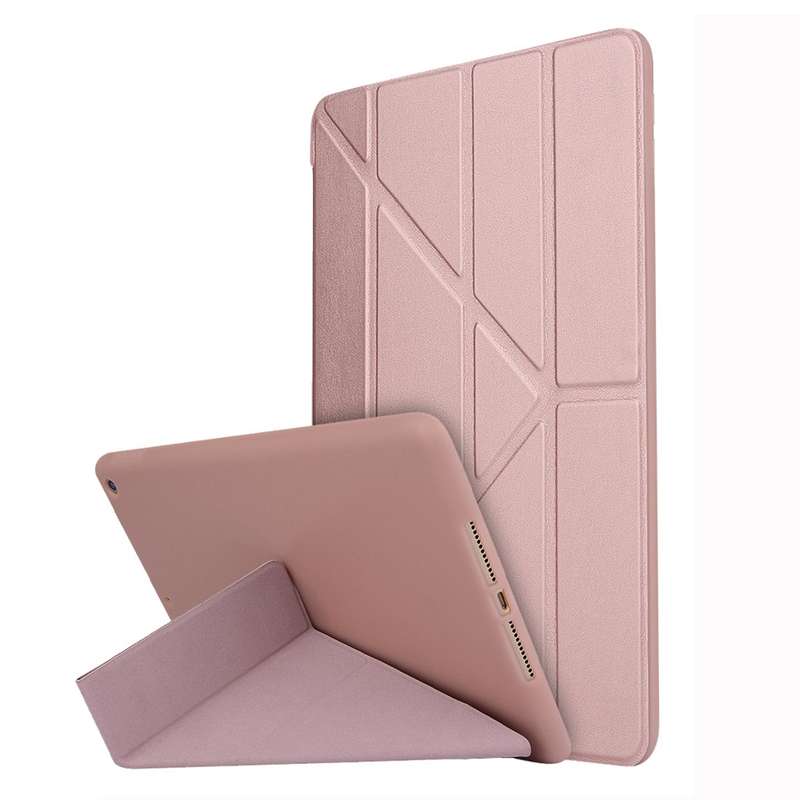 For iPad 10.2 2021 / 2020 / 2019 TPU Horizontal Deformation Flip Leather Case with Holder(Red)