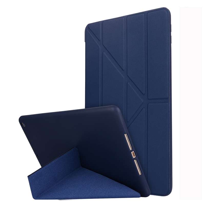 For iPad 10.2 2021 / 2020 / 2019 TPU Horizontal Deformation Flip Leather Case with Holder(Red)