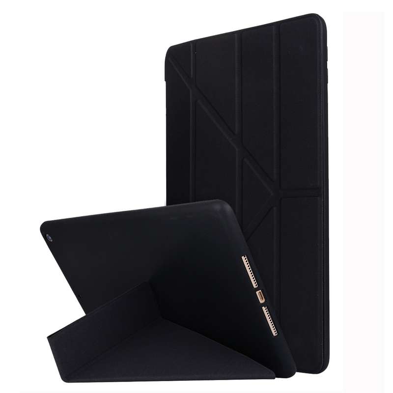 For iPad 10.2 2021 / 2020 / 2019 TPU Horizontal Deformation Flip Leather Case with Holder(Red)