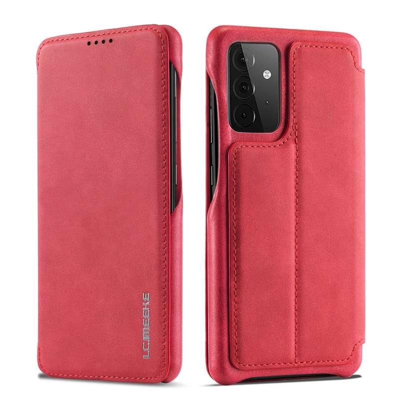 For Samsung Galaxy A52 5G / 4G LC.IMEEKE Hon Ancient Series Horizontal Flip Leather Case with Holder