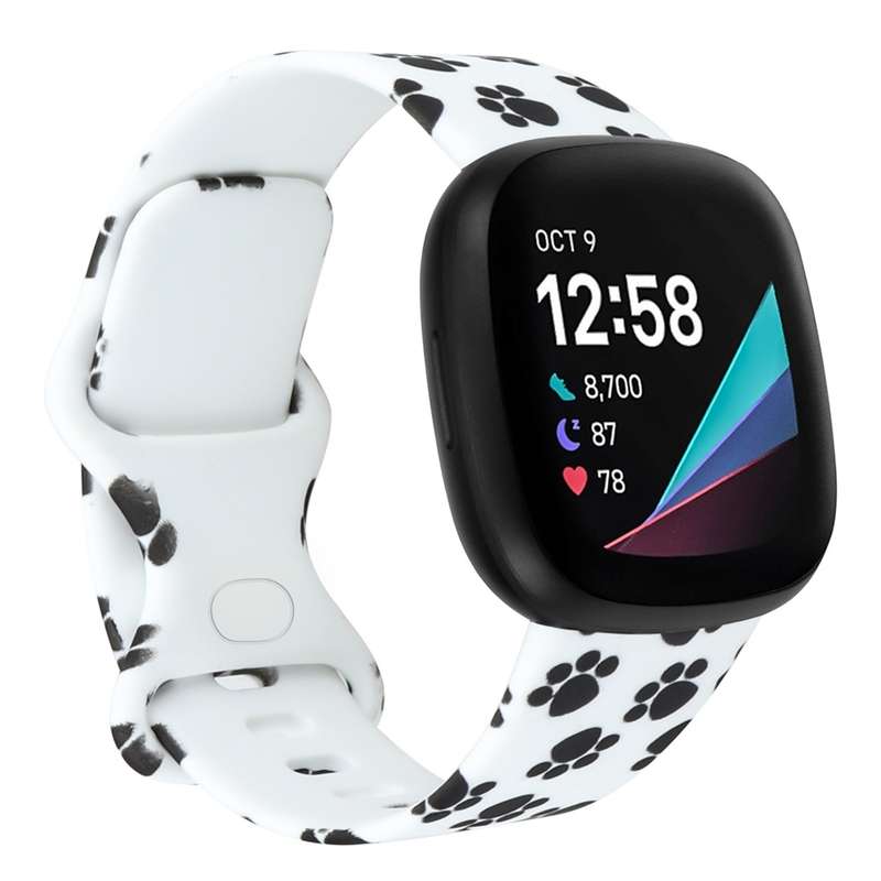 For Fitbit Versa 3 Printing Watch Band, Size: S (A)