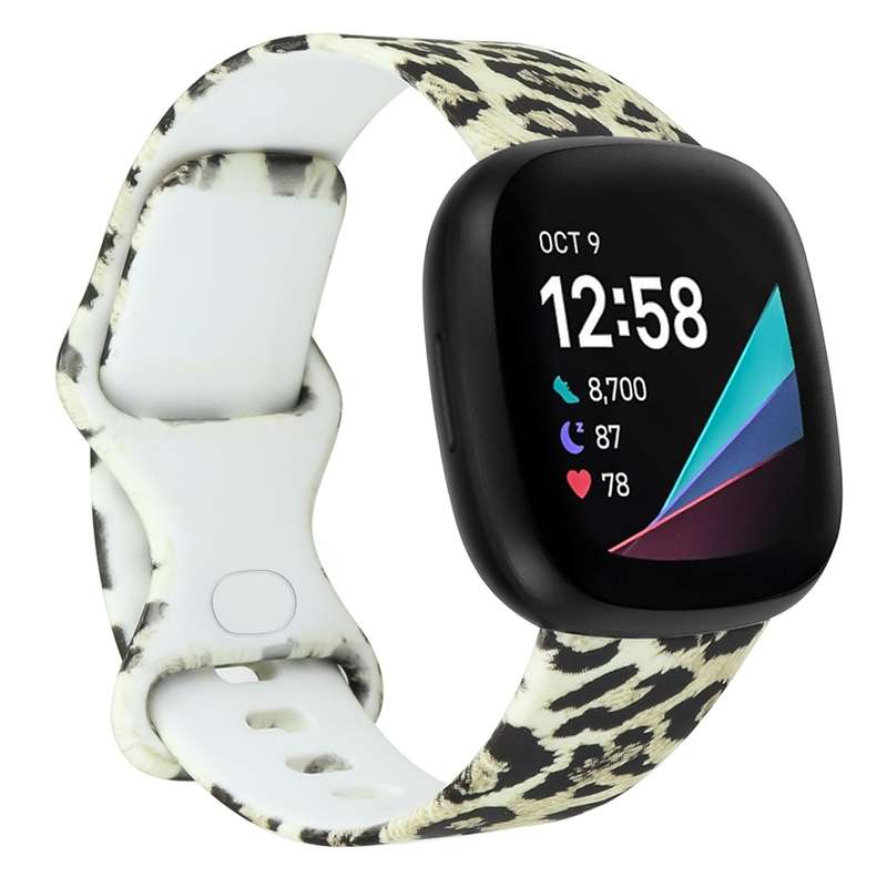 For Fitbit Versa 3 Printing Watch Band, Size: S (A)