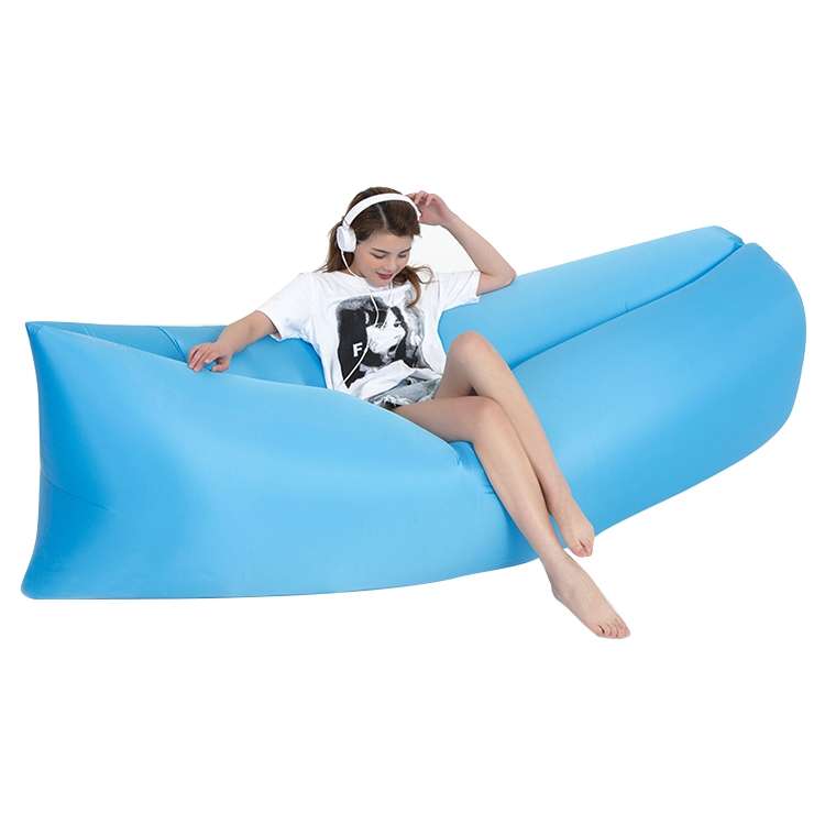 Outdoor Portable Lazy Water Inflatable Sofa Beach Grass Air Bed, Size: 200 x 70cm(Green)