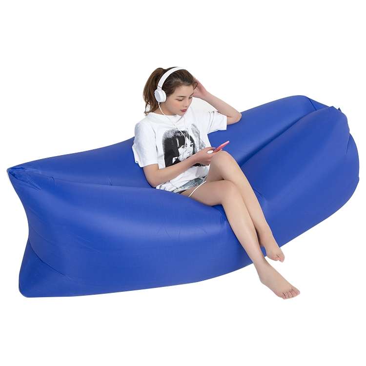 Outdoor Portable Lazy Water Inflatable Sofa Beach Grass Air Bed, Size: 200 x 70cm(Green)