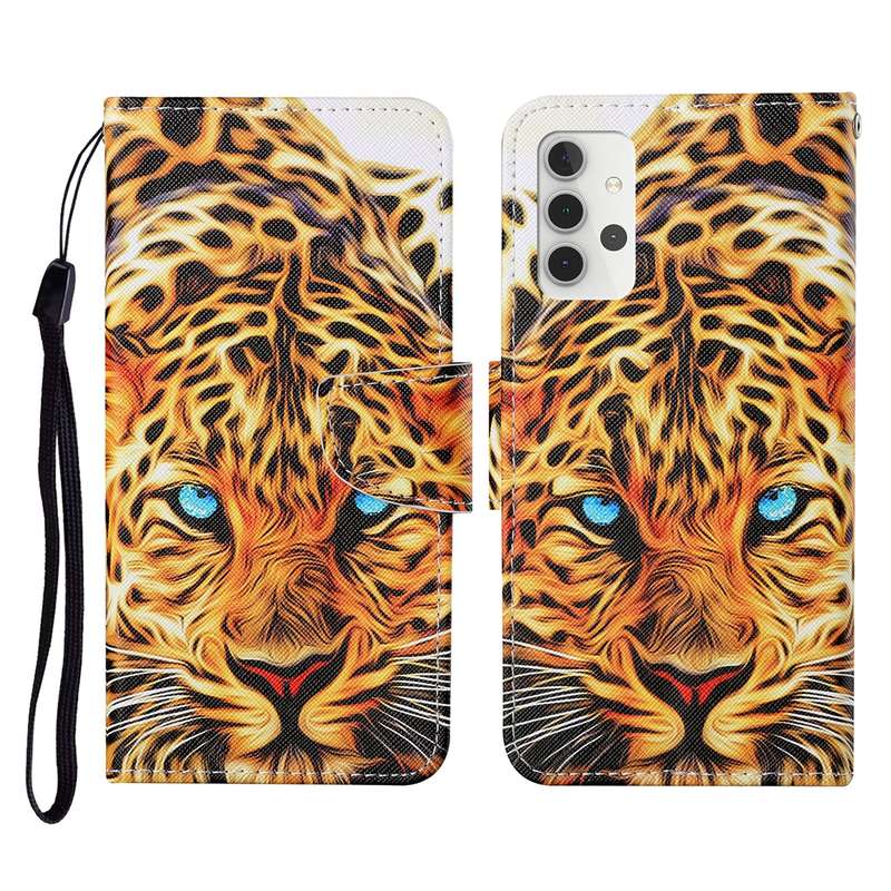 For Samsung Galaxy A31 Colored Drawing Pattern Horizontal Flip Leather Case with Holder & Card Slots