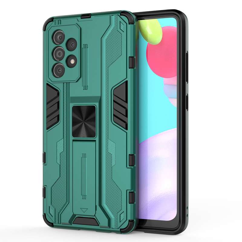 For Samsung Galaxy A52 5G / 4G Supersonic PC + TPU Shock-proof Protective Case with Holder(Black)