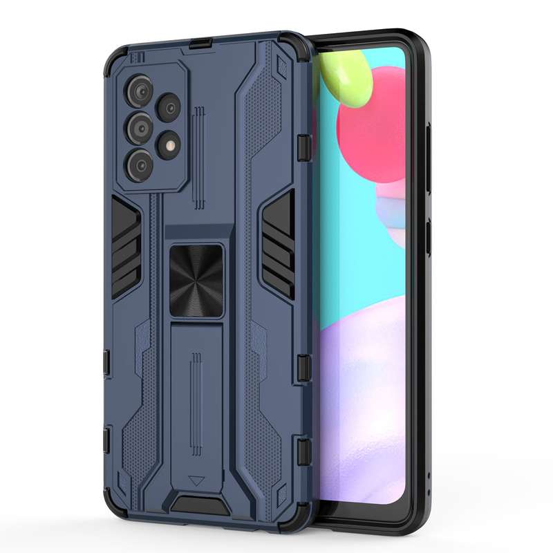 For Samsung Galaxy A52 5G / 4G Supersonic PC + TPU Shock-proof Protective Case with Holder(Black)