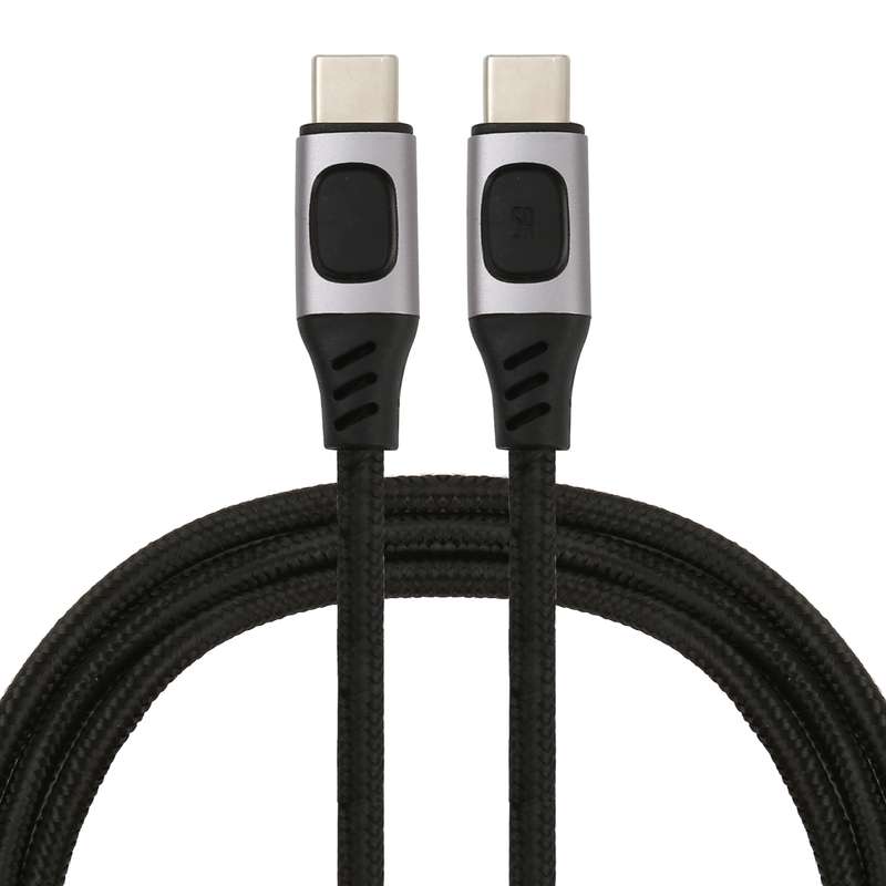 100W 5A USB-C / Type-C Male to USB-C / Type-C Male PD Fast Charging Braided Data Cable, Cable Length