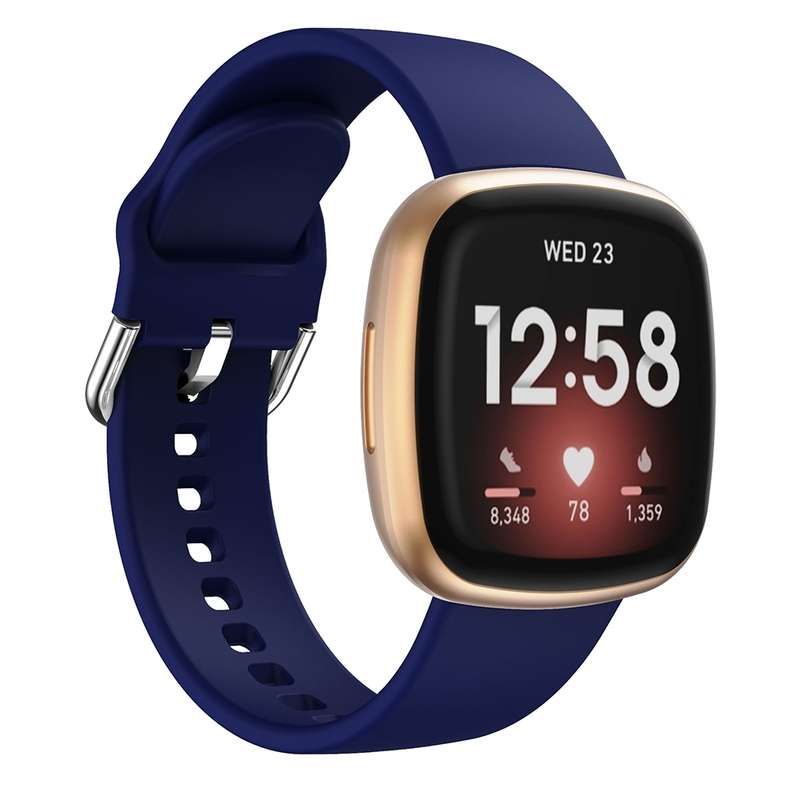 For Fitbit Versa 3 Silicone Watch Band(Orange)
