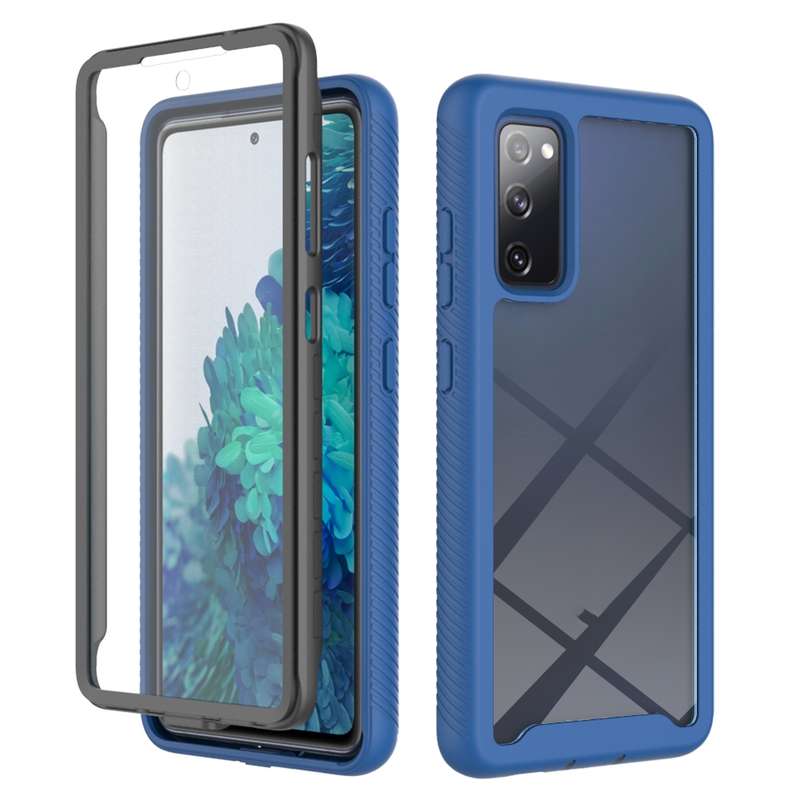 For Samsung Galaxy S20 FE Starry Sky Full Body Hybrid Shockproof Phone Case(Sky Blue)