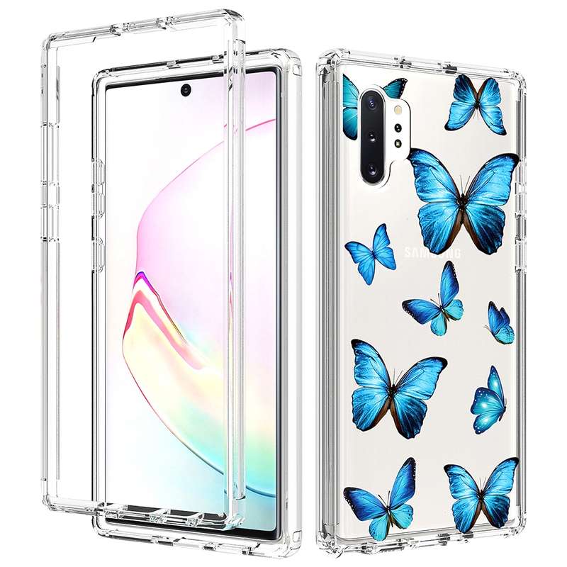 For Samsung Galaxy Note 10 Plus 2 in 1 High Transparent Painted Shockproof PC + TPU Protective Case(