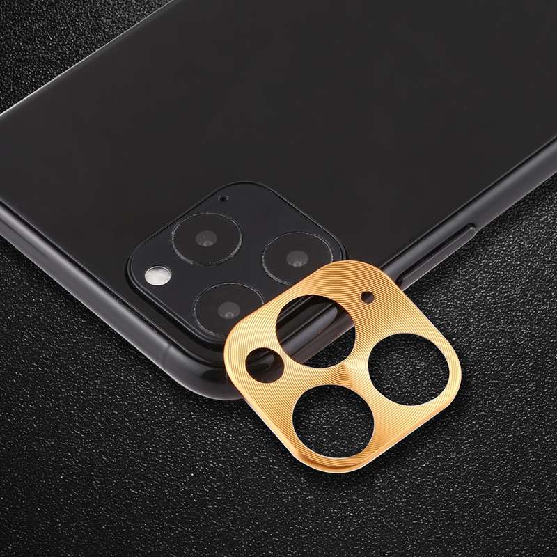 For iPhone 11 Pro Max Rear Camera Lens Protective Lens Film Cardboard Style(Silver)