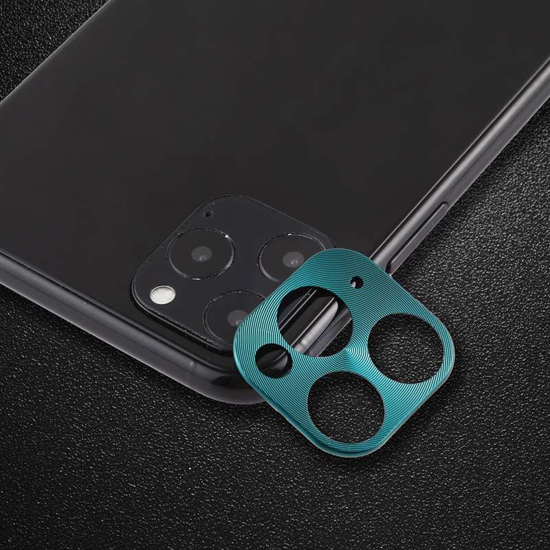 For iPhone 11 Pro Max Rear Camera Lens Protective Lens Film Cardboard Style(Silver)