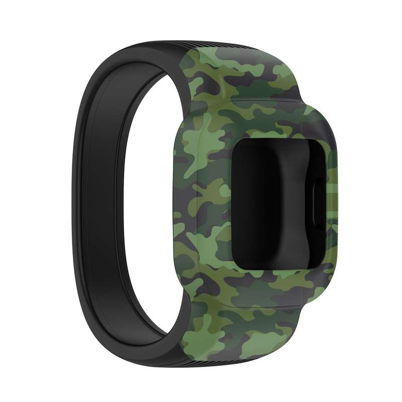 For Garmin Vivofit JR3 No Buckle Silicone Printing Watch Band, Size:S(Facial Makeup)