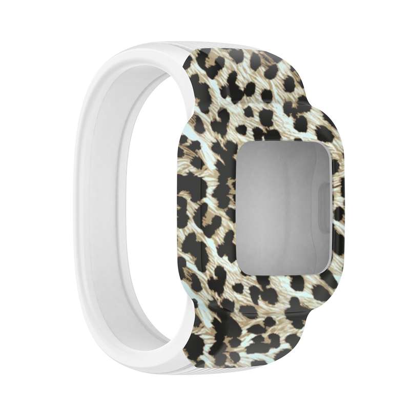 For Garmin Vivofit JR3 No Buckle Silicone Printing Watch Band, Size:S(Facial Makeup)