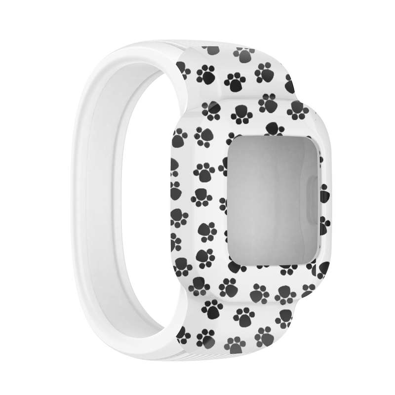 For Garmin Vivofit JR3 No Buckle Silicone Printing Watch Band, Size:L(Starry Sky)