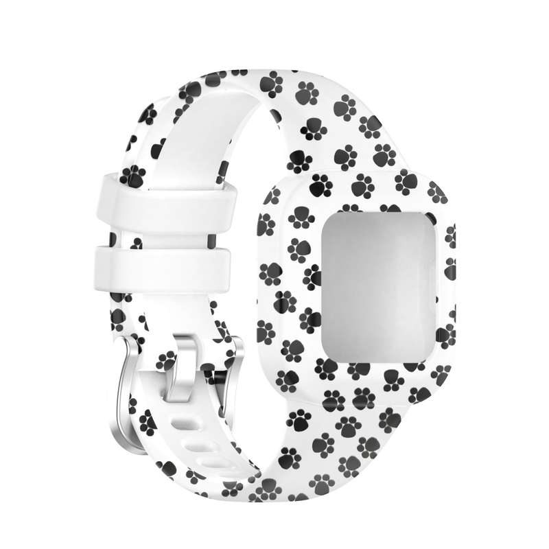 For Garmin Vivofit JR3 Silicone Printing Watch Band(Peacock)