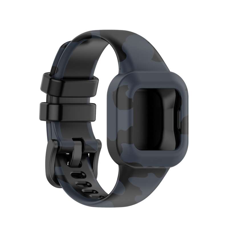 For Garmin Vivofit JR3 Silicone Printing Watch Band(Peacock)