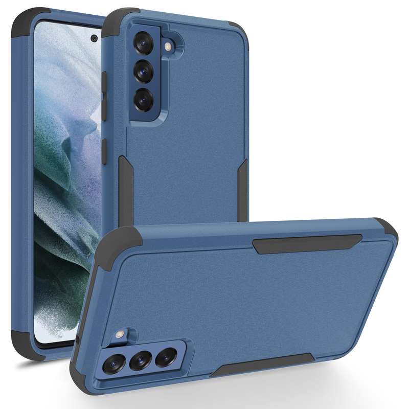 For Samsung Galaxy S21 FE TPU + PC Shockproof Protective Case(Black)